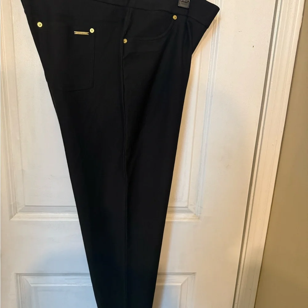 Michael Kors Black Leggings with Gold Accents - Picture 8 of 8